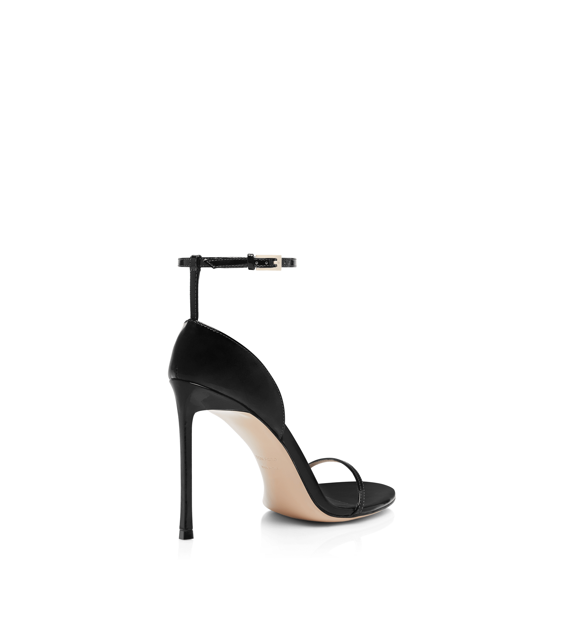 Tom Ford Patent Leather Vertigo Ankle Strap Sandal