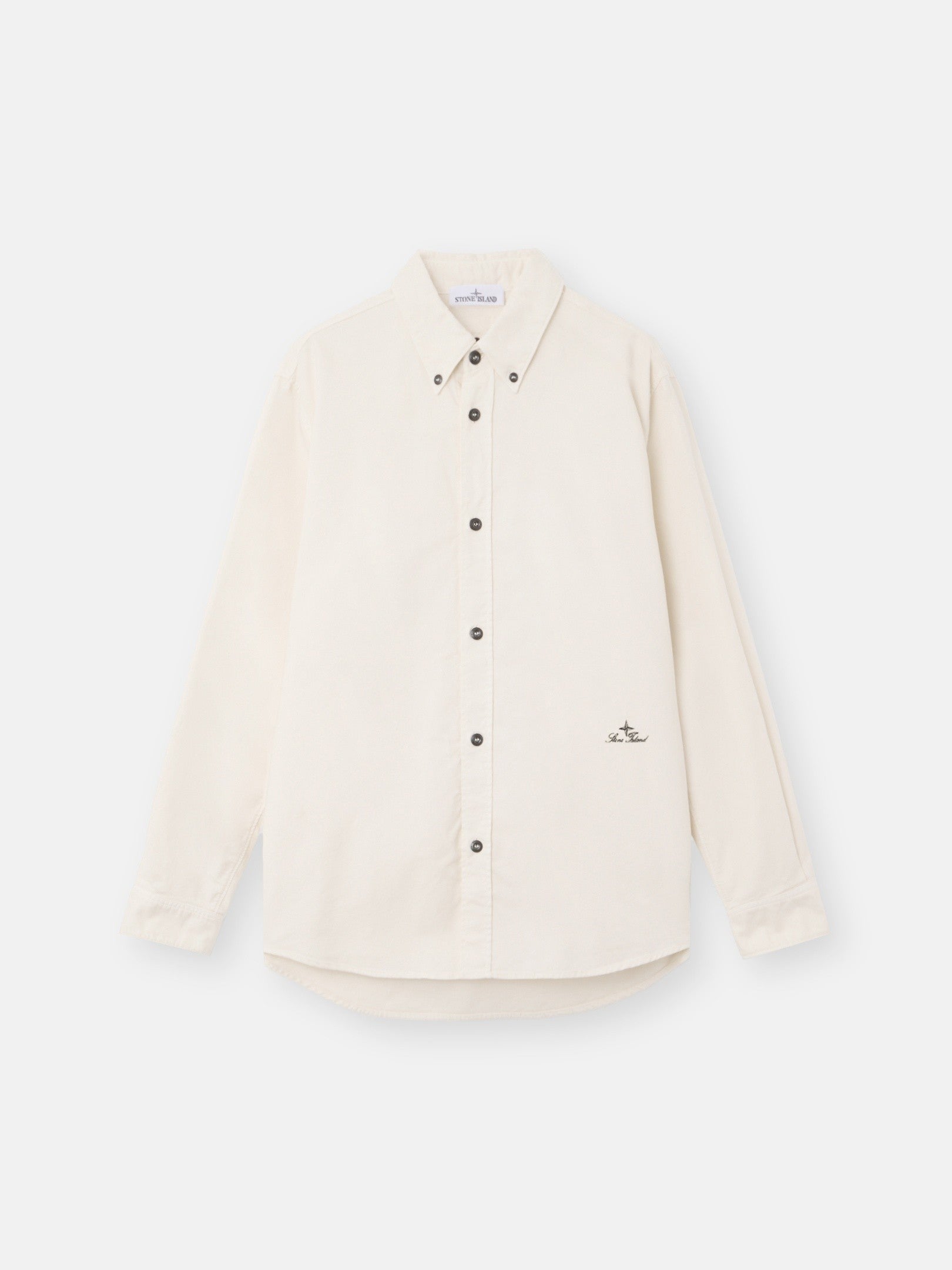Stone Island Comfort-Fit Long-Sleeve Shirt with Logo Embroidery 1100004