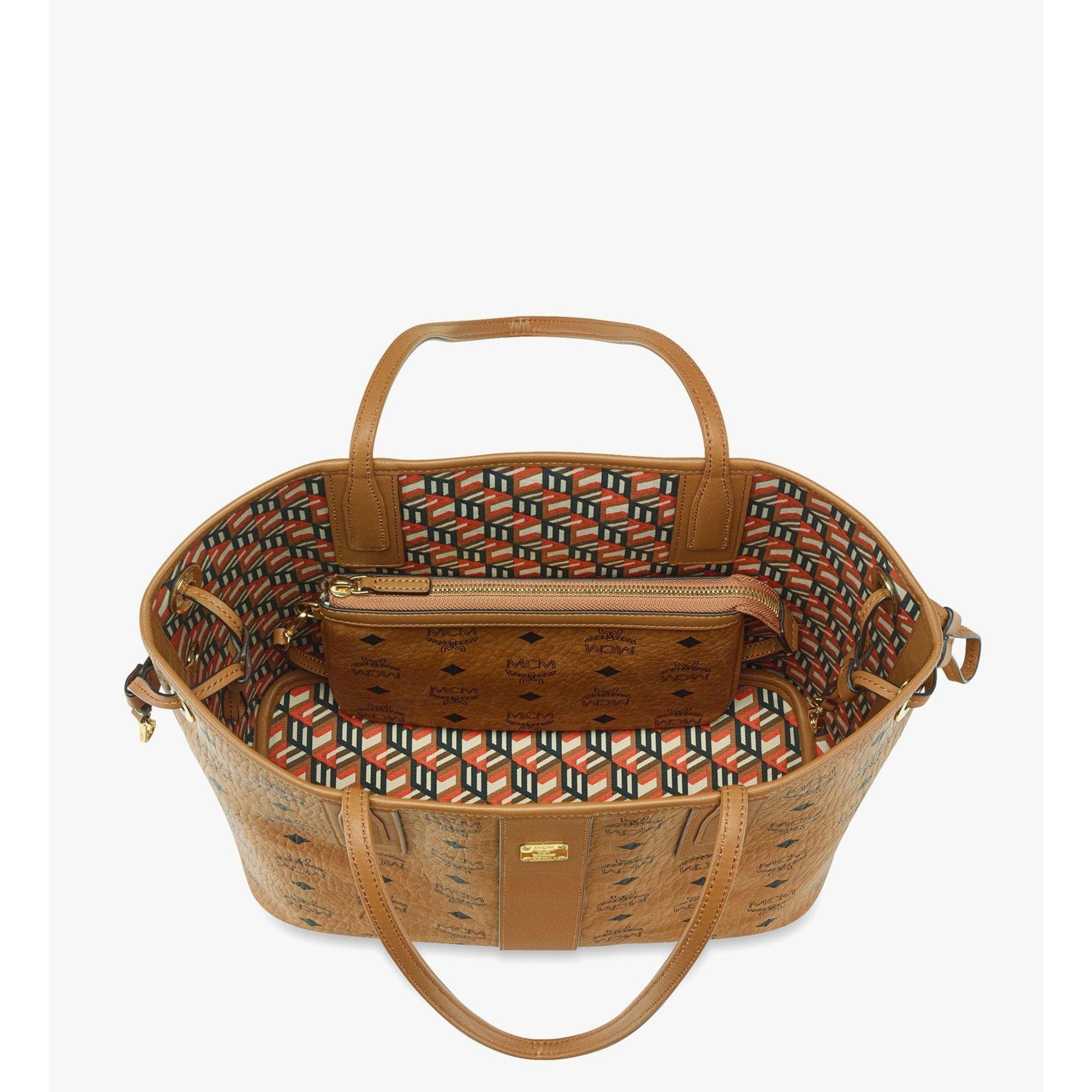 MCM Small Reversible Liz Shopper in Visetos
