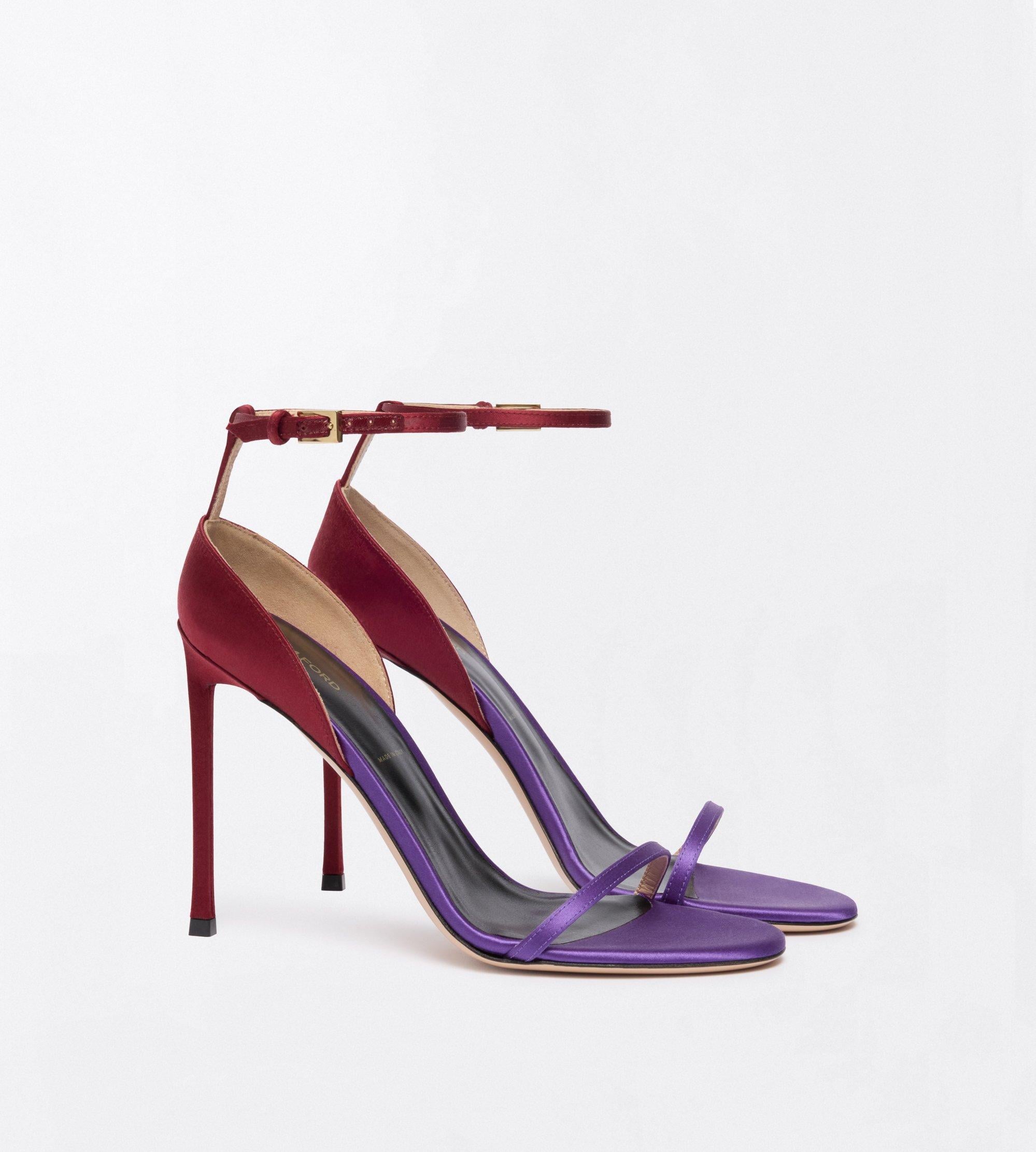 Tom Ford Satin Vertigo Ankle Strap Sandal