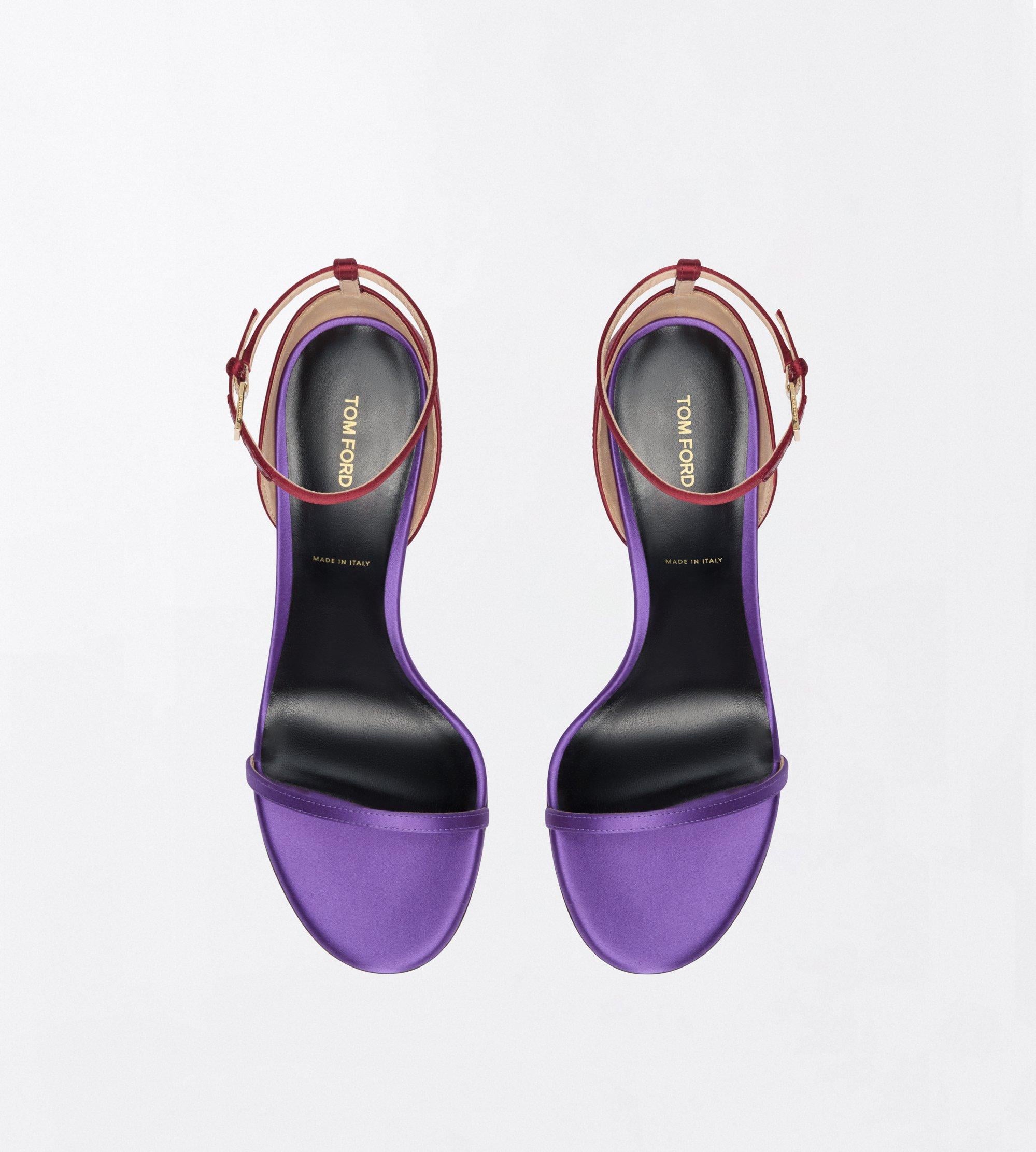 Tom Ford Satin Vertigo Ankle Strap Sandal