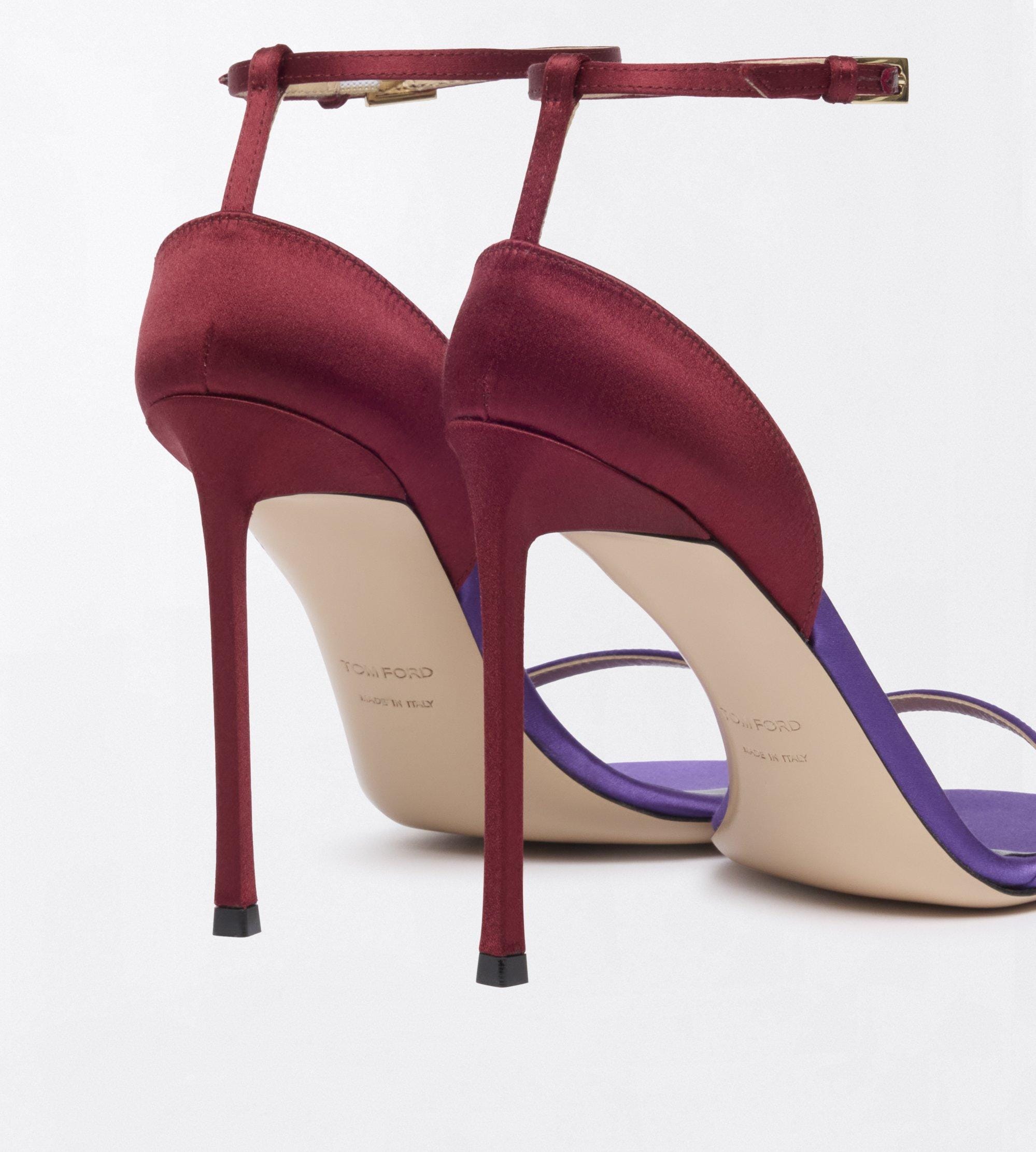 Tom Ford Satin Vertigo Ankle Strap Sandal