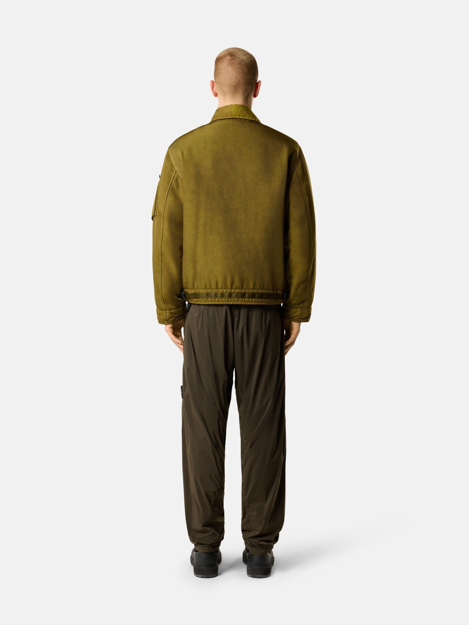 Stone Island Loose-Fit Trousers with Dual Zip Back Pockets 3100017