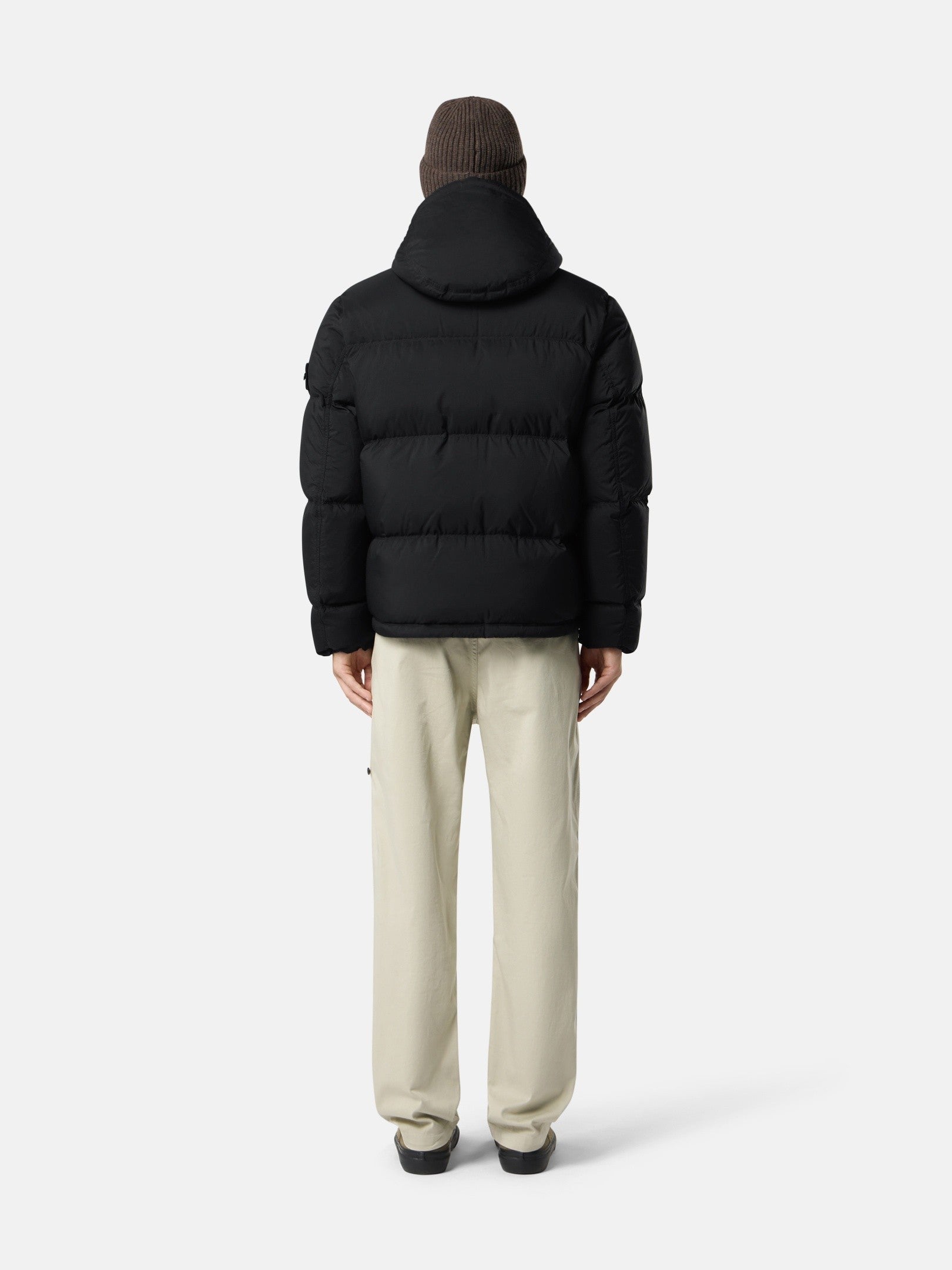 Stone Island Tear-Resistant Down Jacket with Detachable Hood 4100013