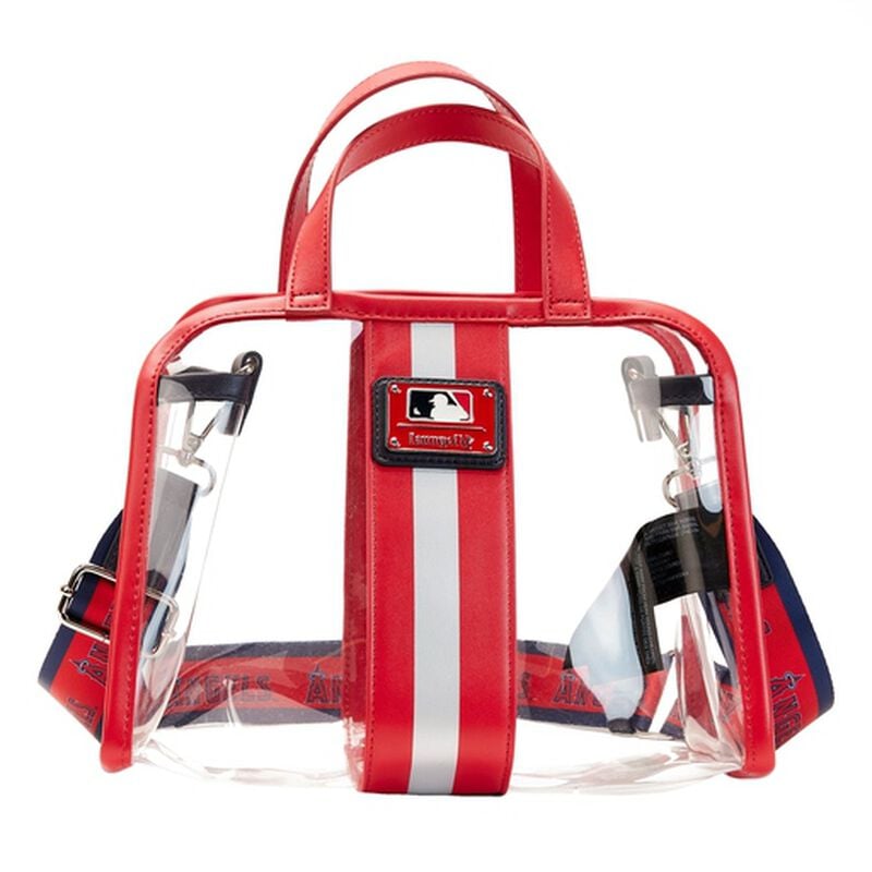 MLB LA Angels Clear Tote Crossbody Stadium Bag with Pouch