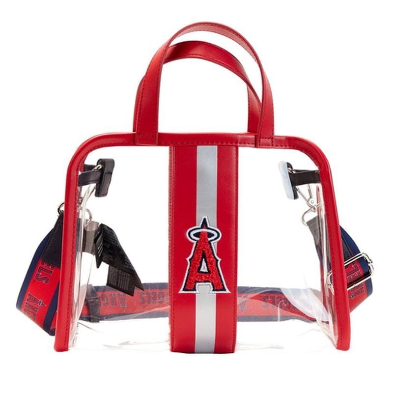 MLB LA Angels Clear Tote Crossbody Stadium Bag with Pouch