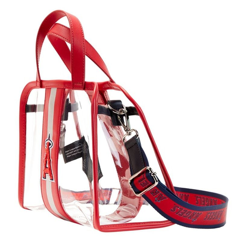 MLB LA Angels Clear Tote Crossbody Stadium Bag with Pouch