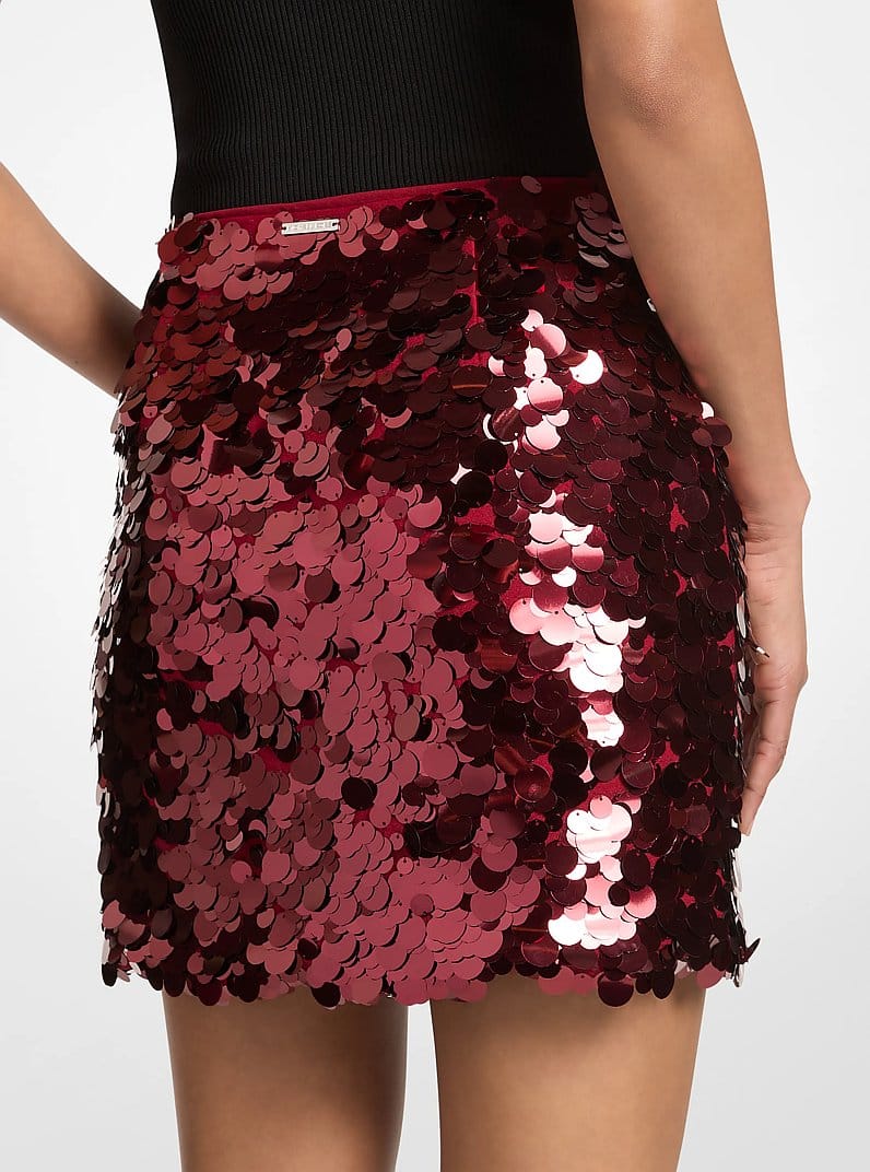 Paillette Embellished Mini Skirt