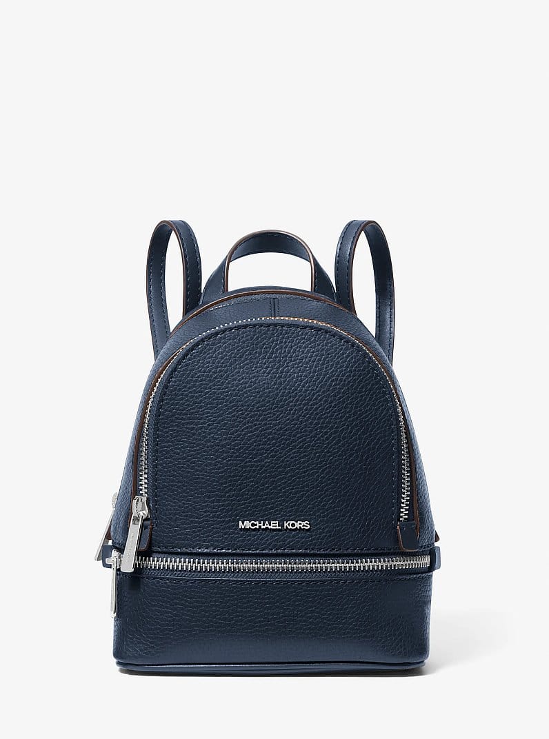 Rhea Extra-Small Pebbled Leather Backpack