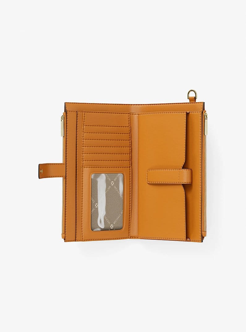 Jet Set Large Signature Logo Wristlet