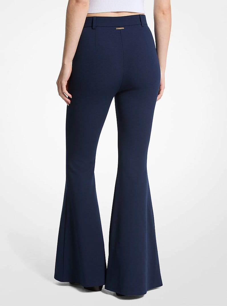 Stretch Crepe Flared Pant