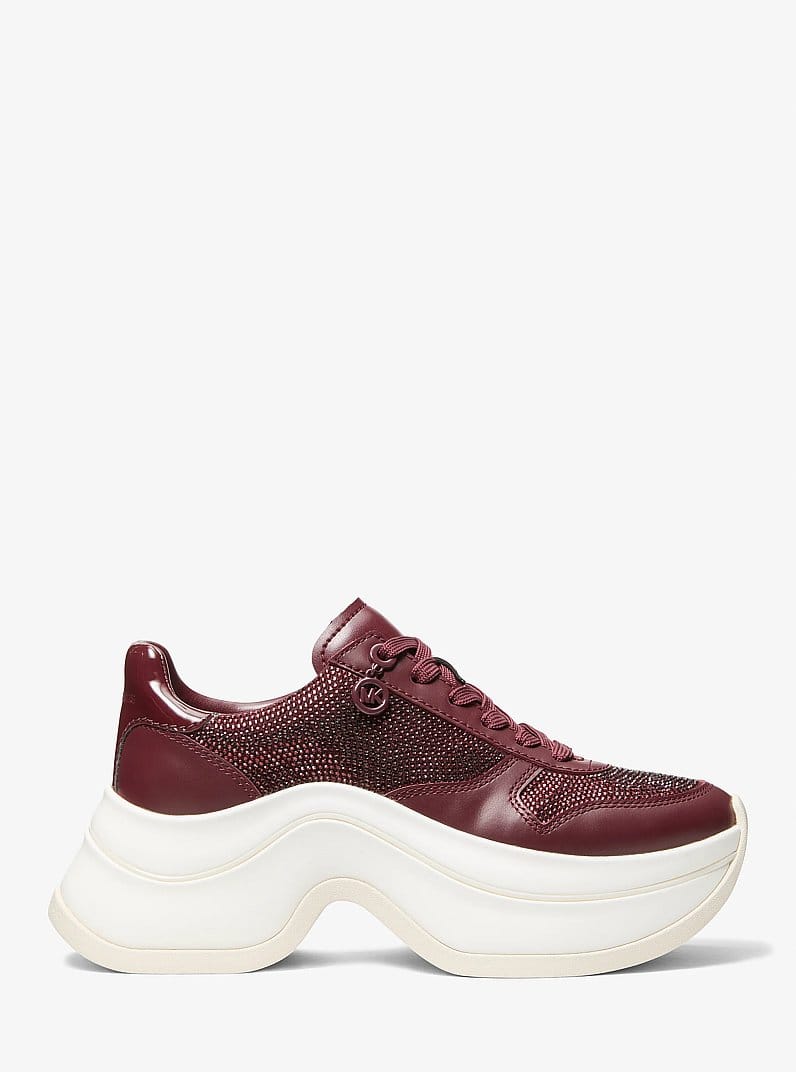 Arla Embellished Leather Trainer