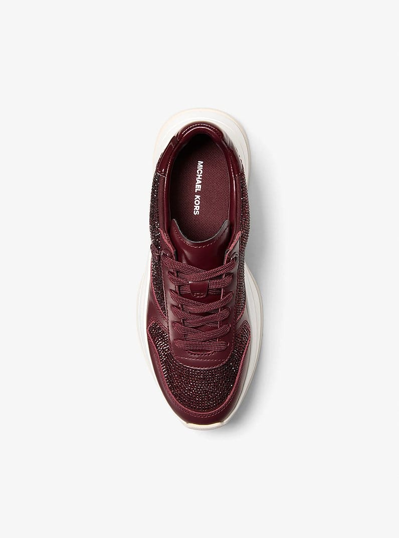 Arla Embellished Leather Trainer
