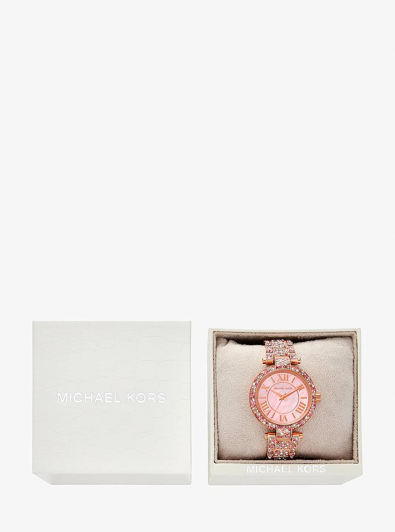 Limited-Edition Laney Pavé Rose Gold-Tone Watch