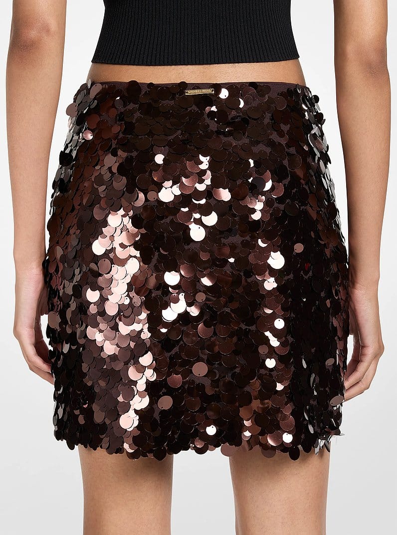Paillette Embellished Mini Skirt