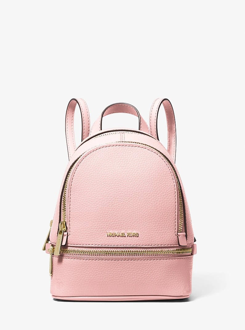 Rhea Extra-Small Pebbled Leather Backpack