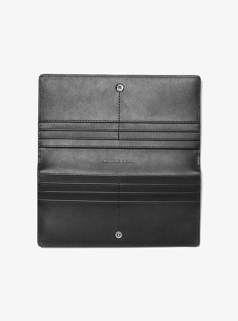 Carson Large Patent Crocodile Embossed Wallet