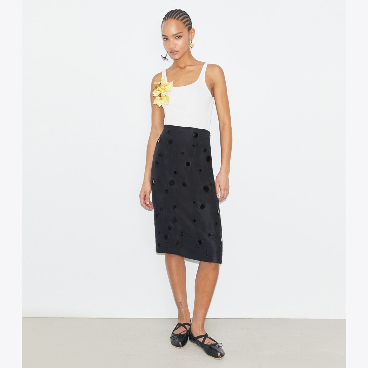 Embellished Mirror Skirt