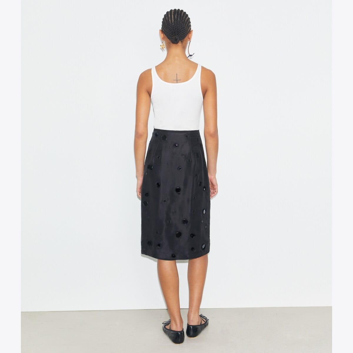 Embellished Mirror Skirt