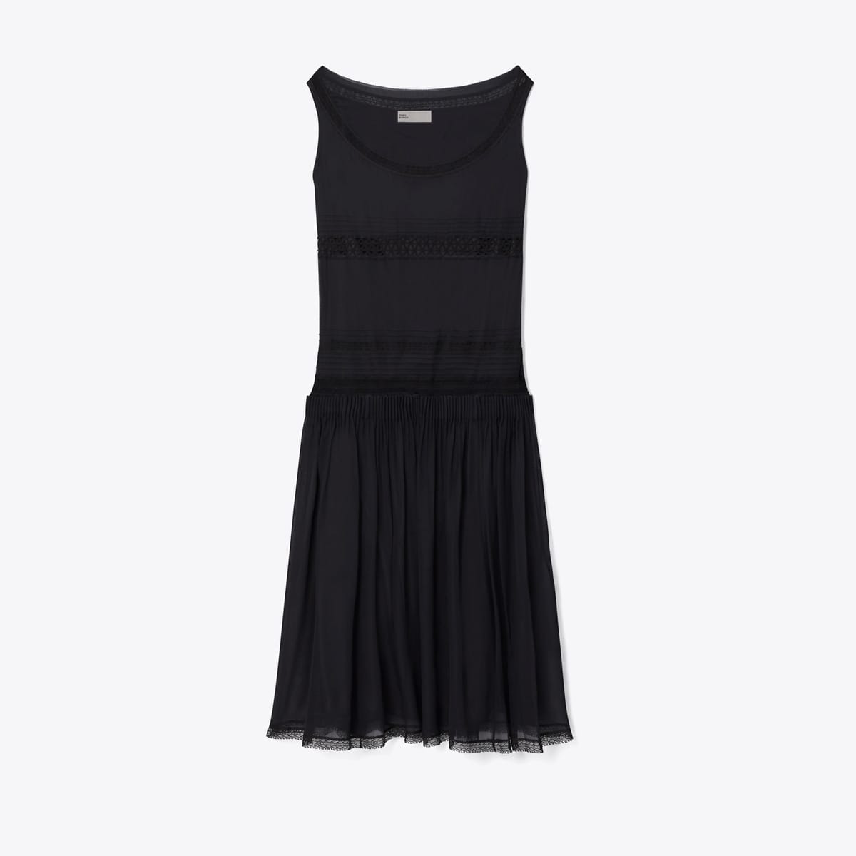 Pleated Silk Lace Dress