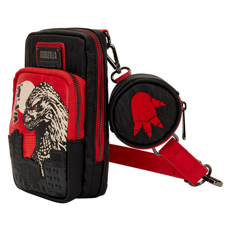 Godzilla Cell Phone Crossbody Bag with Coin Bag