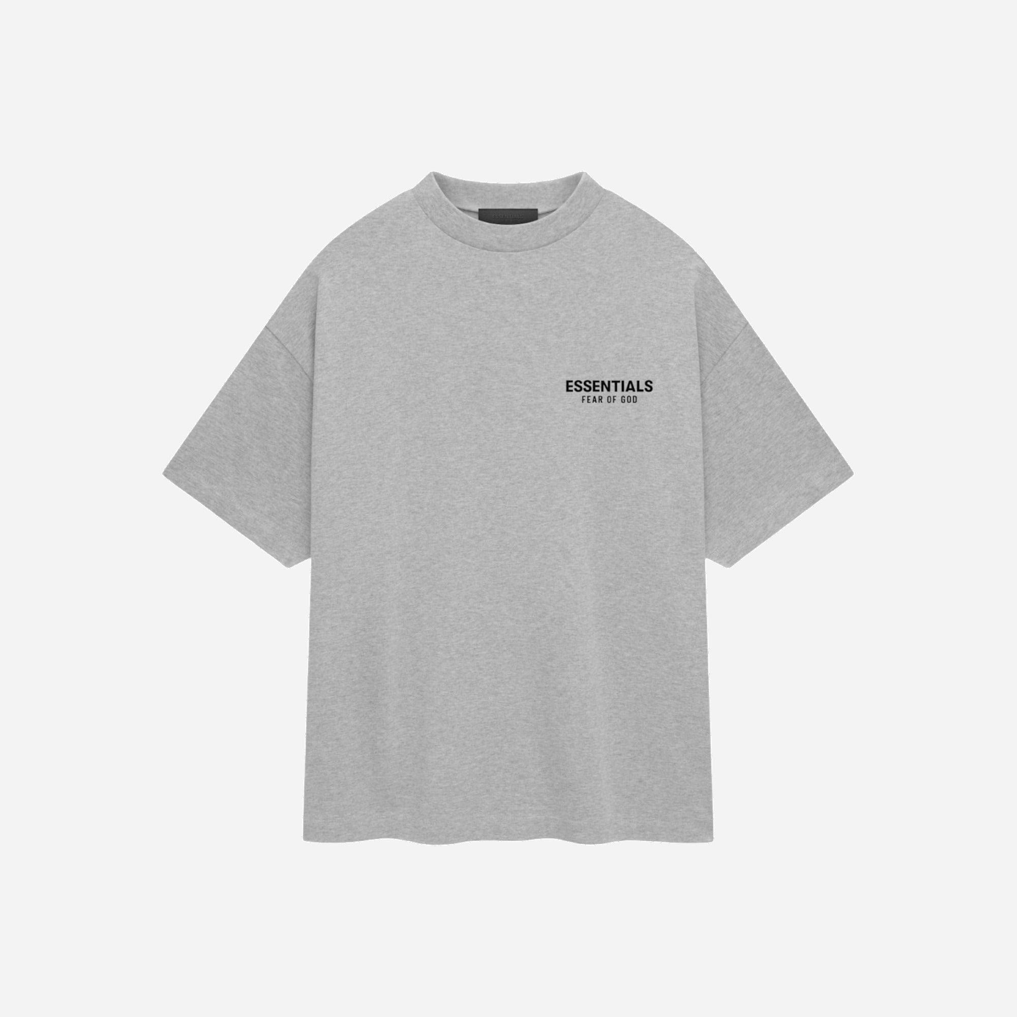 Fear Of God Essentials SS25 Jersey Crewneck T-Shirt Light Heather Grey