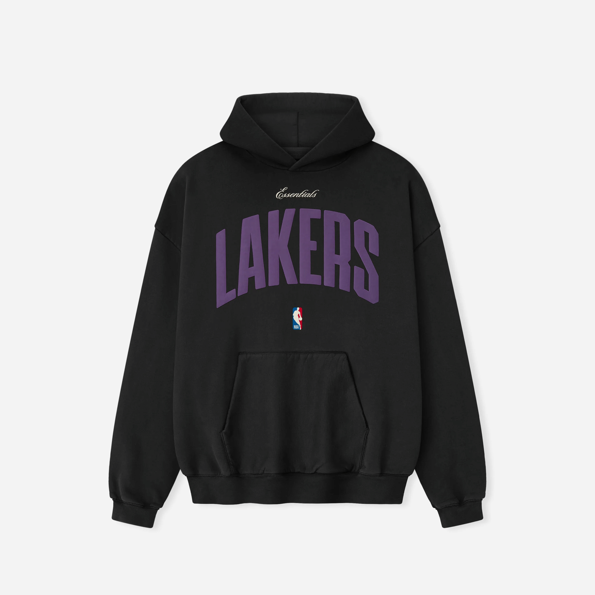 Fear Of God Essentials Lakers 90s Hoodie Black