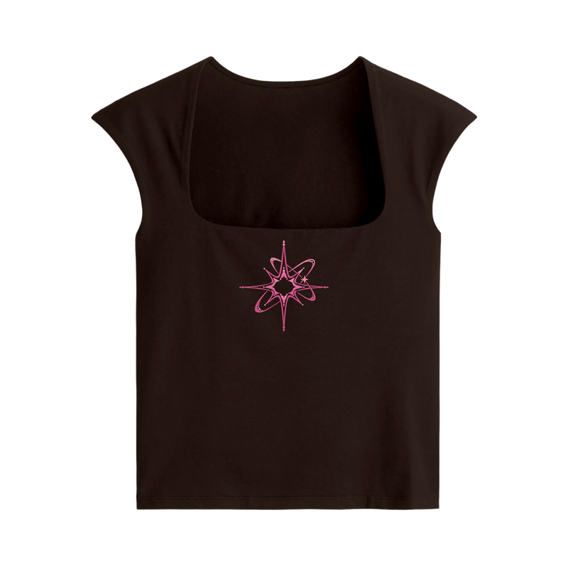 Off Supply A Star Universe Brown Crop Top