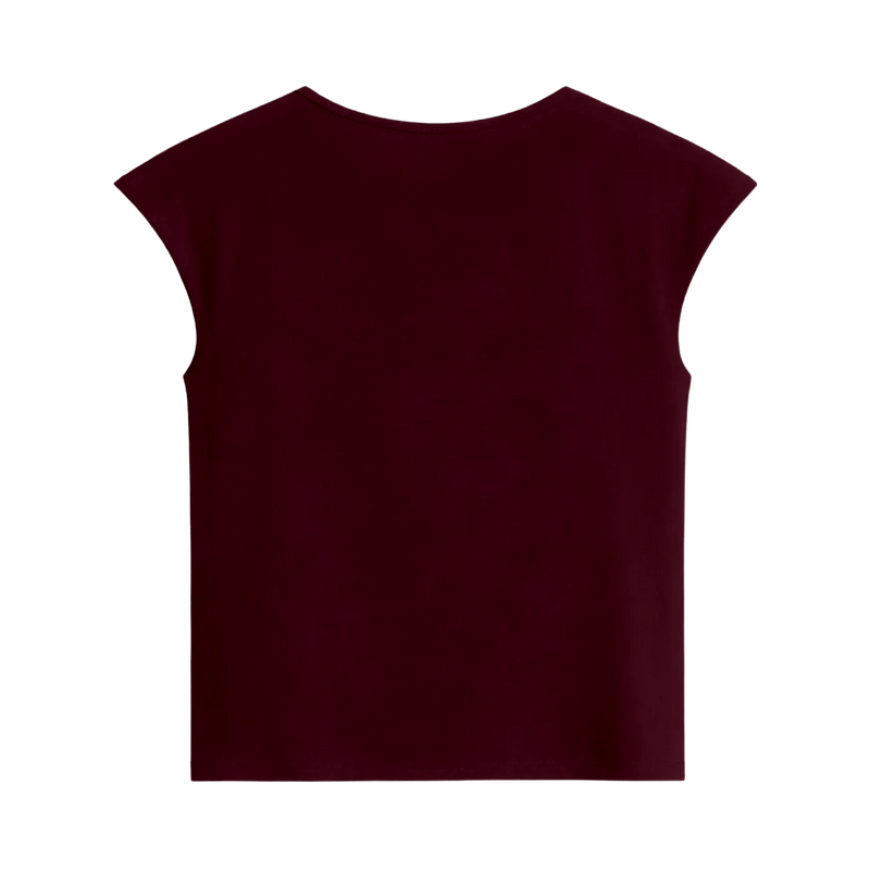Off Supply Brisk Cherry Red Crop Top