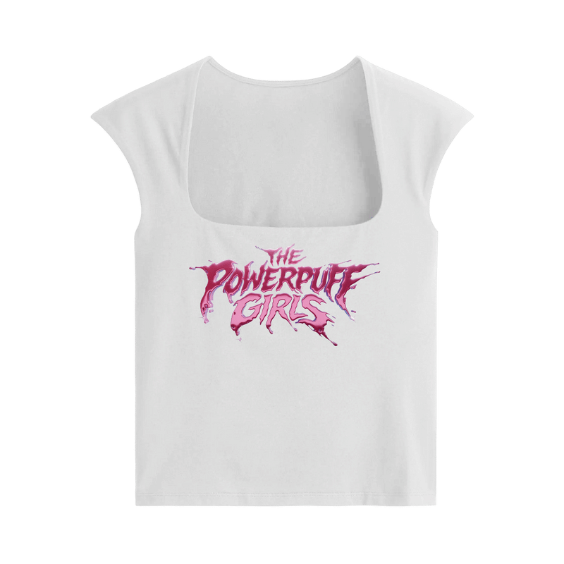 Off Supply Powerpuff Girls White Crop Top