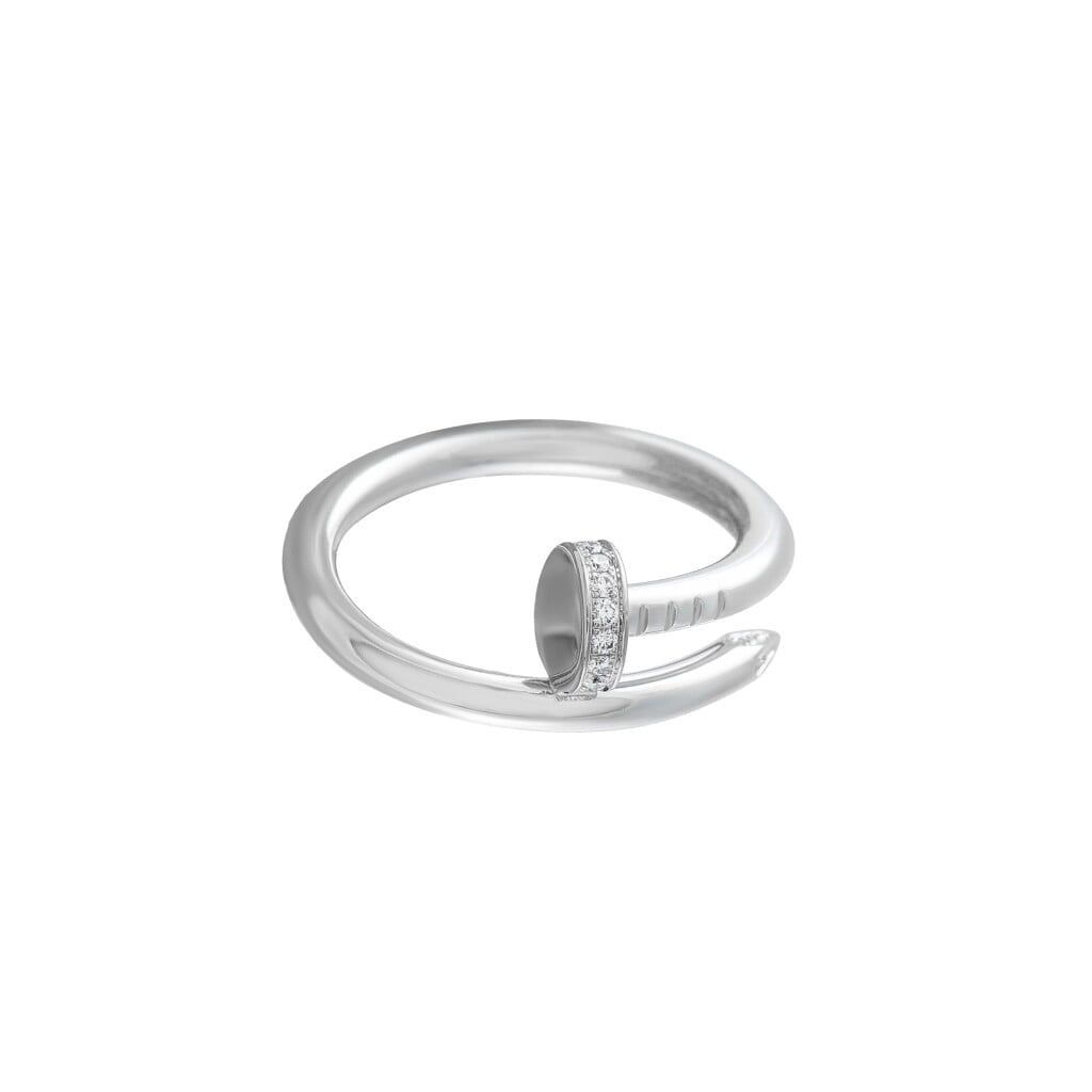 White Gold and Diamond Juste un Clou Ring