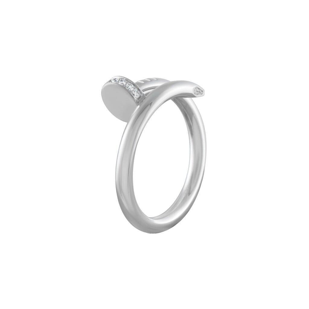 White Gold and Diamond Juste un Clou Ring