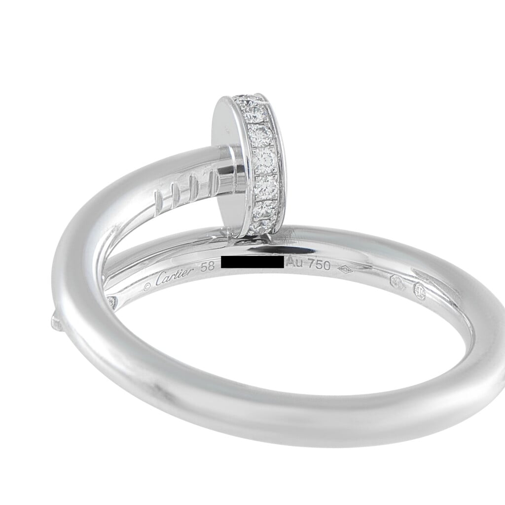 White Gold and Diamond Juste un Clou Ring