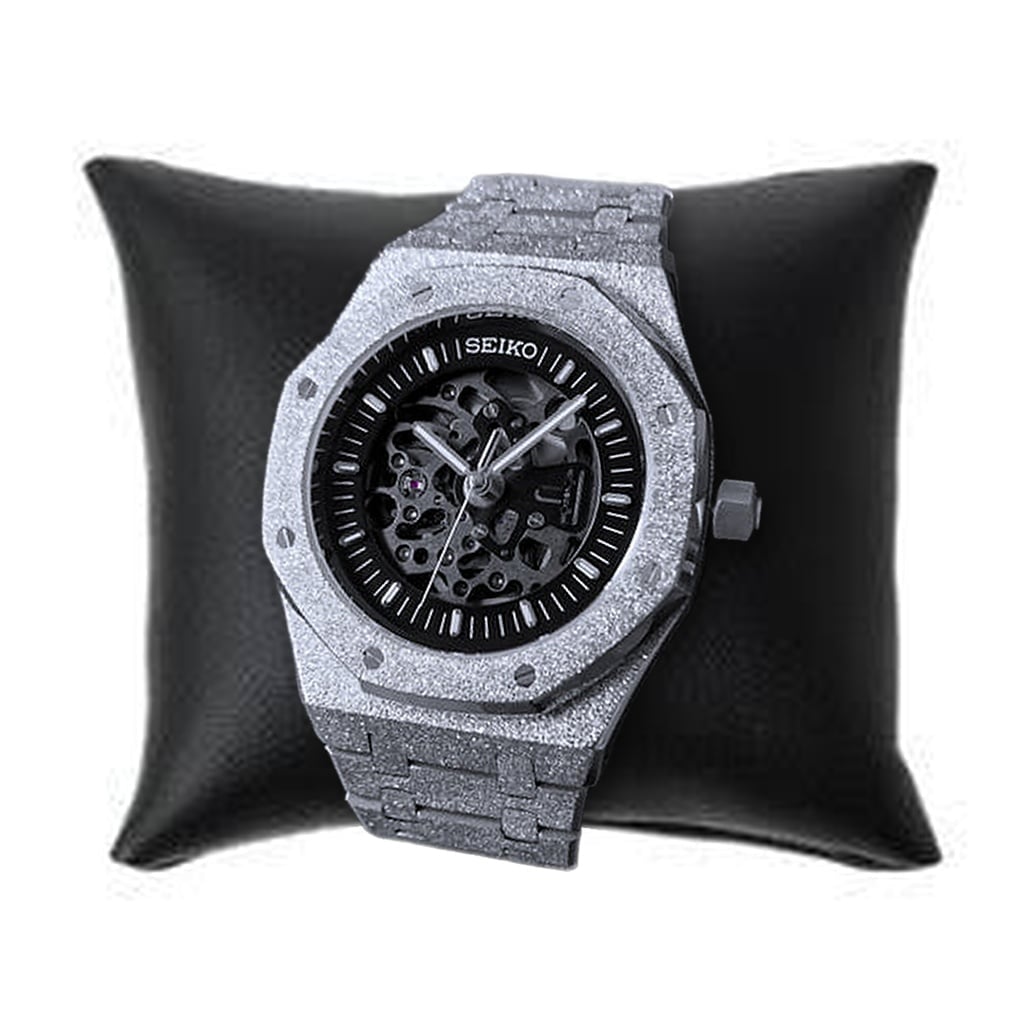 SEIKO Royal Oak Skeleton Black (Frosted)