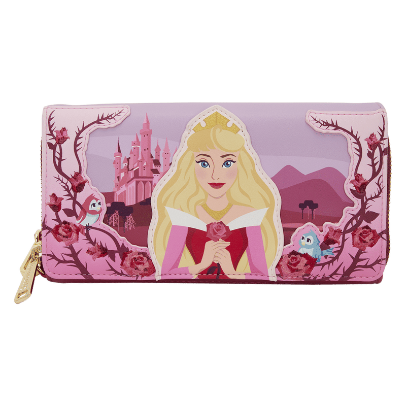Sleeping Beauty Exclusive Princess Aurora Roses Wristlet Wallet