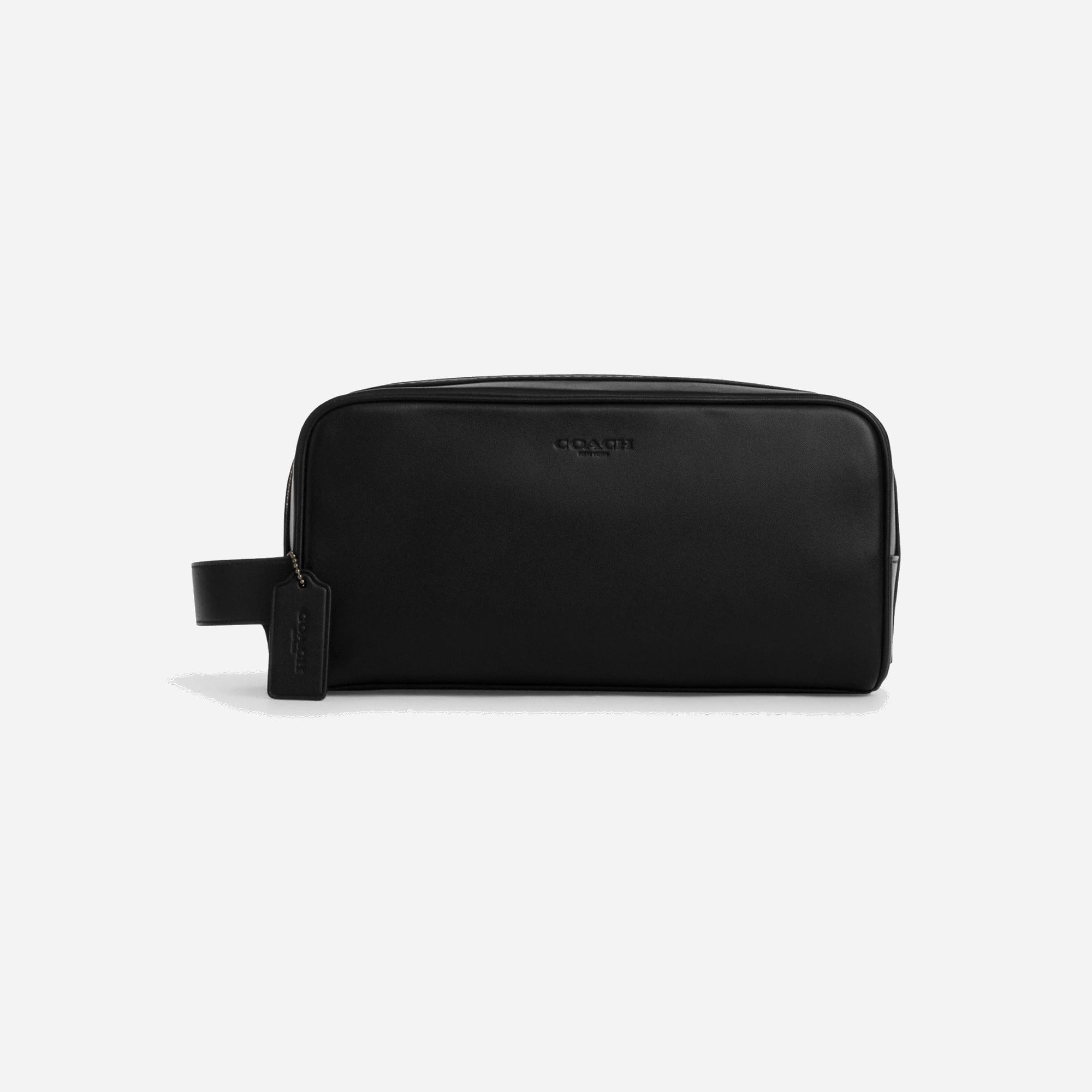 Coach Large Travel Kit Gunmetal Black