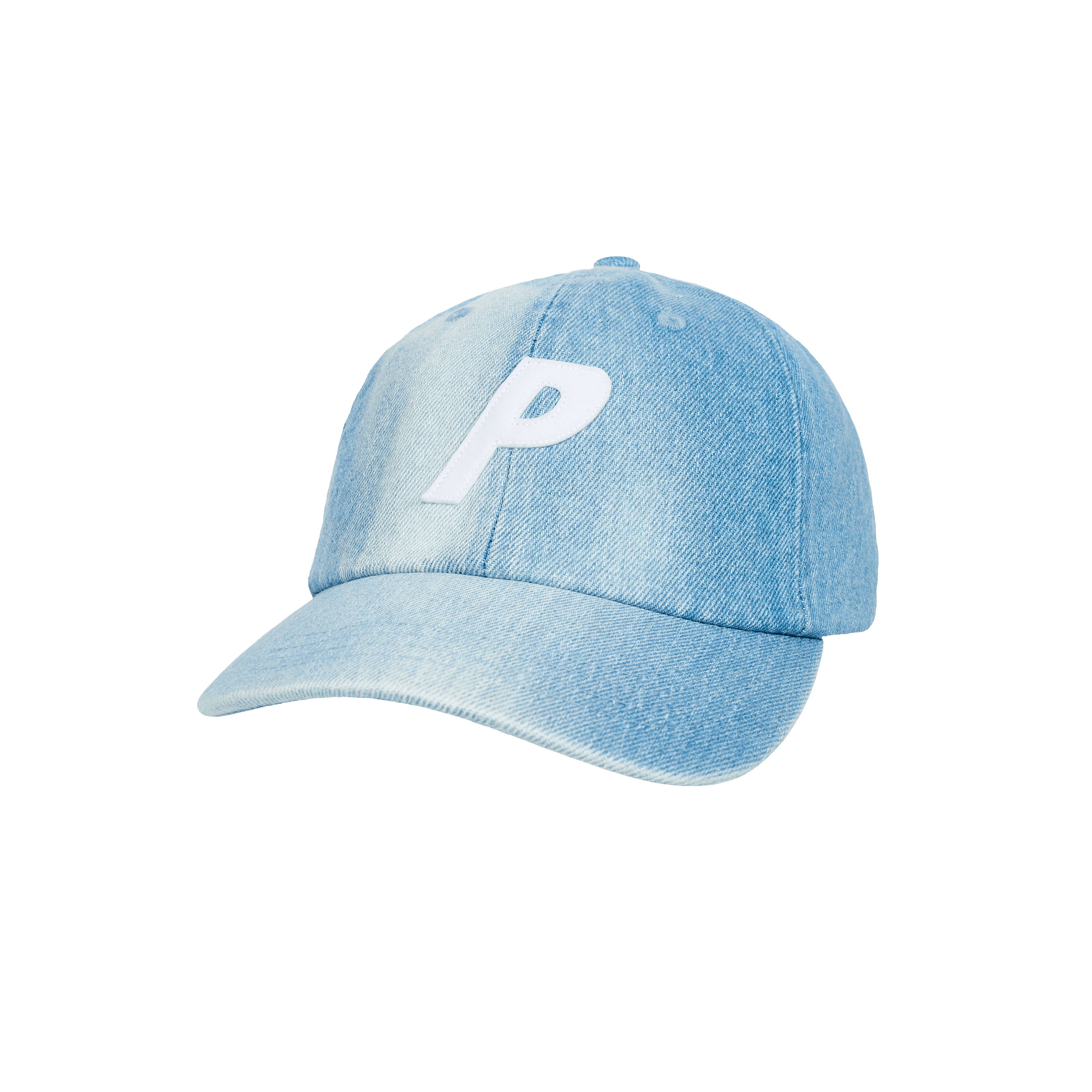 Palace Skateboards Bleached Denim P 6-Panel Brown