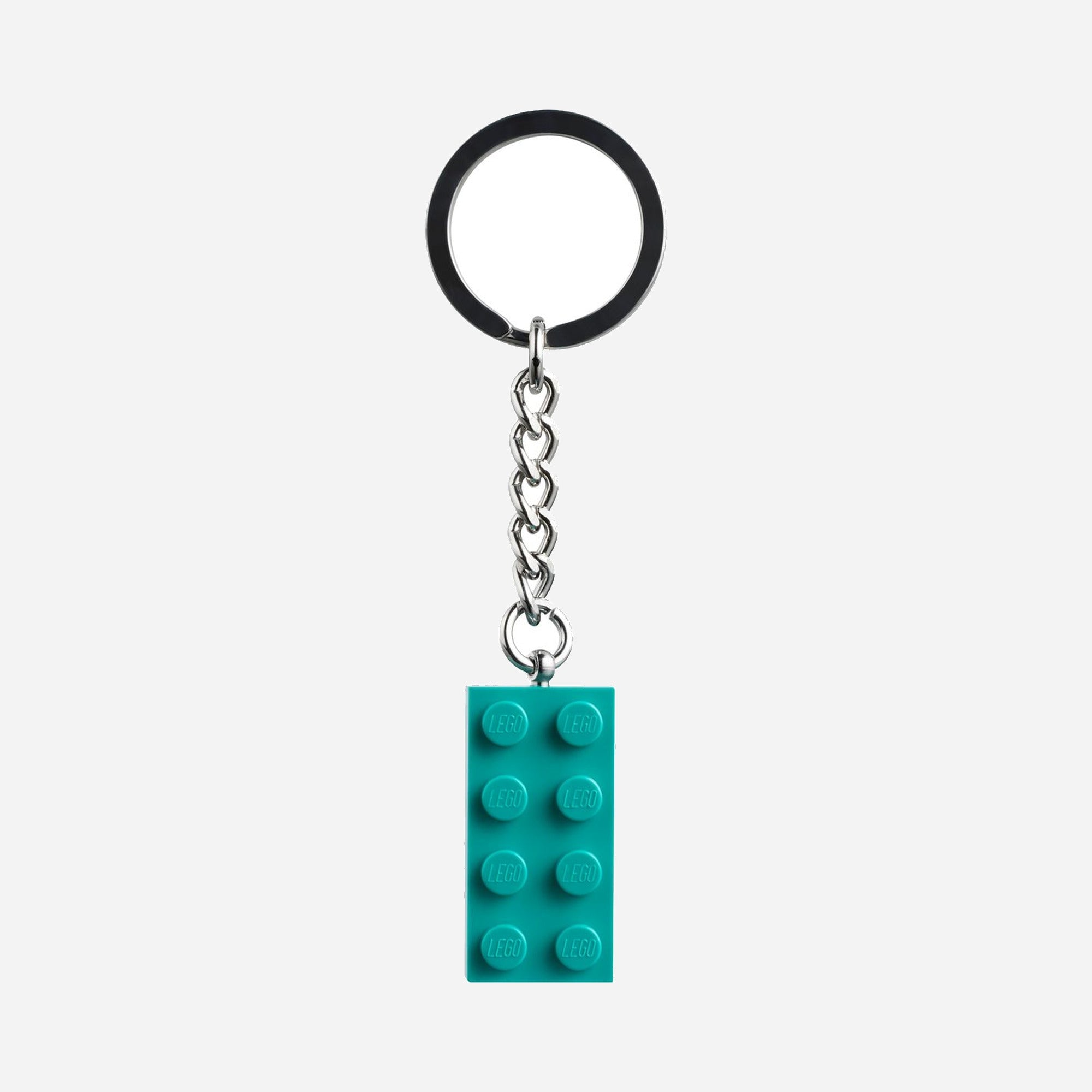 LEGO Other Bright Bluish Green 2x4 Stud Key Chain #854303