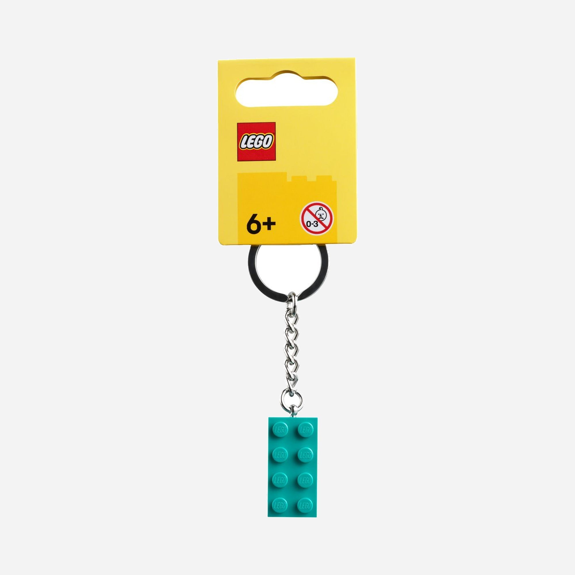 LEGO Other Bright Bluish Green 2x4 Stud Key Chain #854303