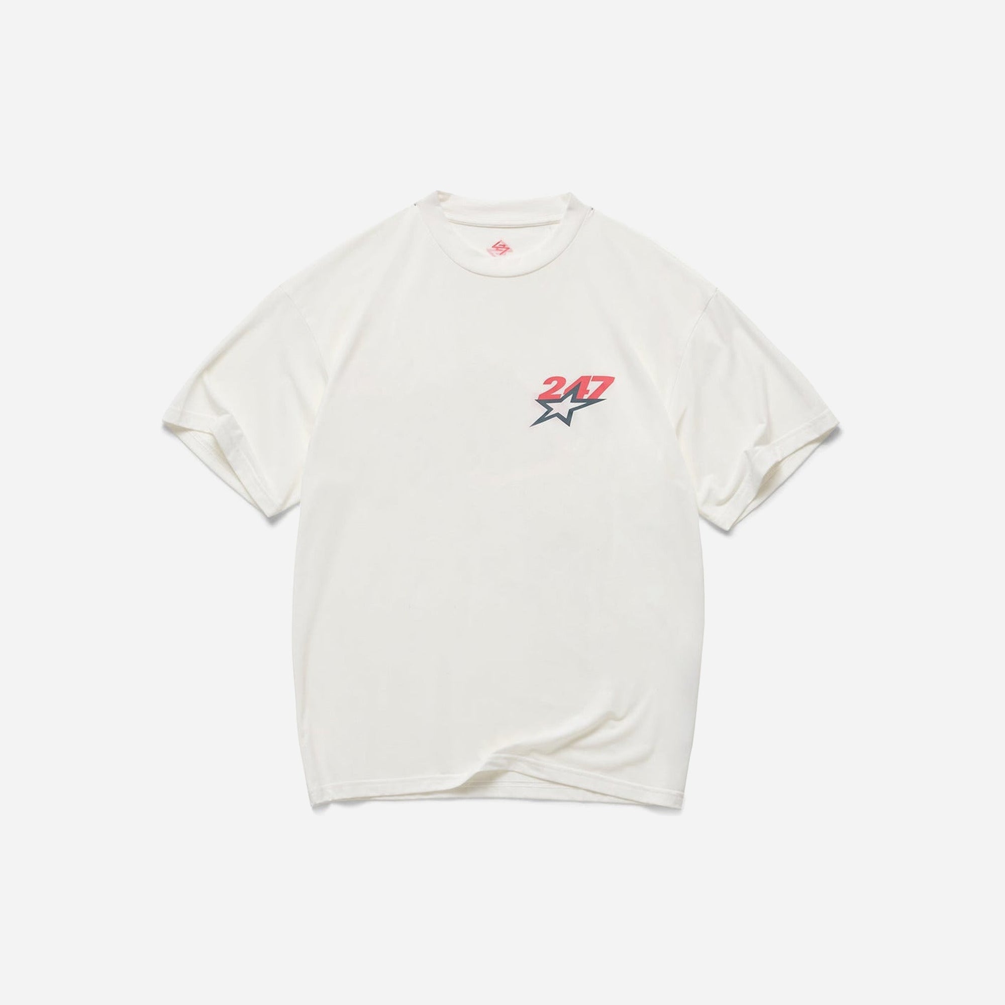 Represent Team 247 Star Oversized T-Shirt Flat White SS26