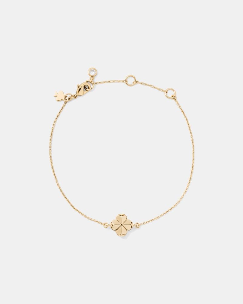 Spade Flower Solitaire Bracelet