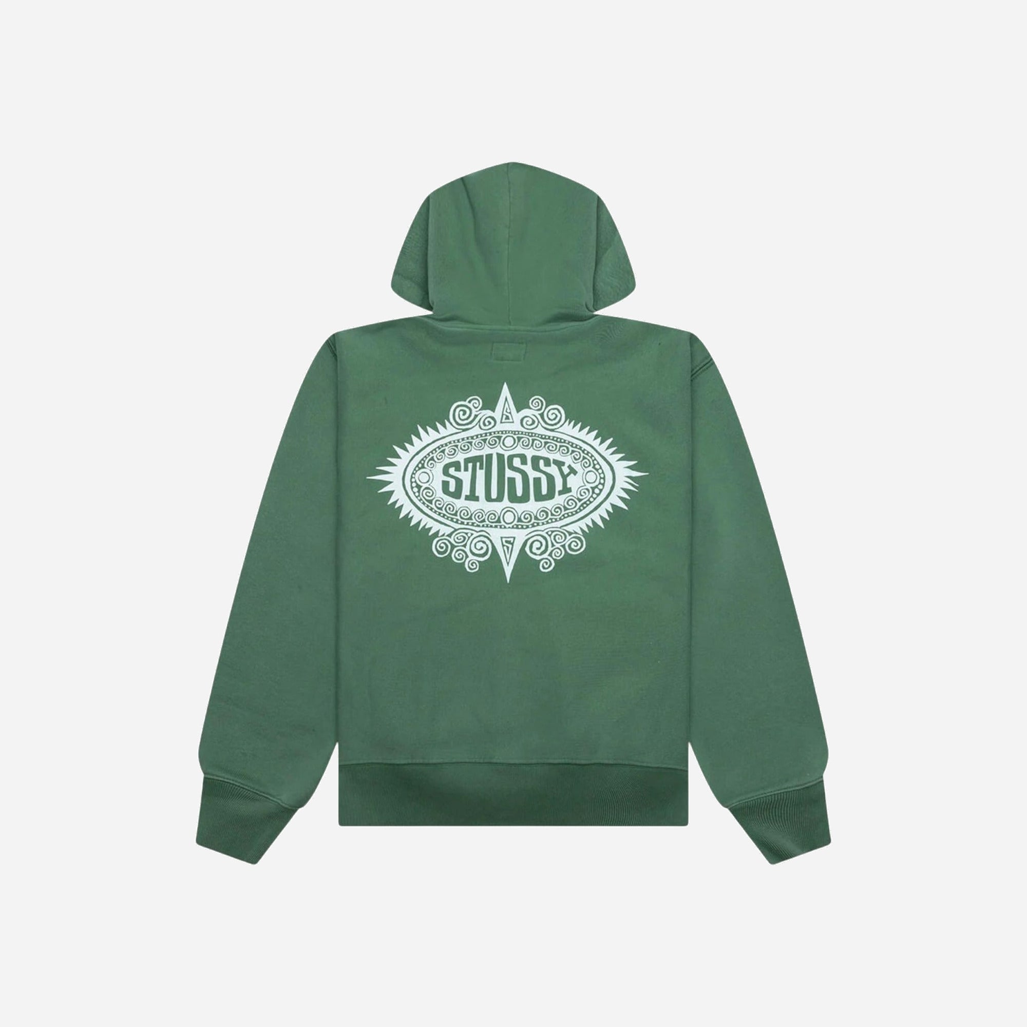 Stussy Mantra Zip Hoodie Green Price in India | Culture Circle