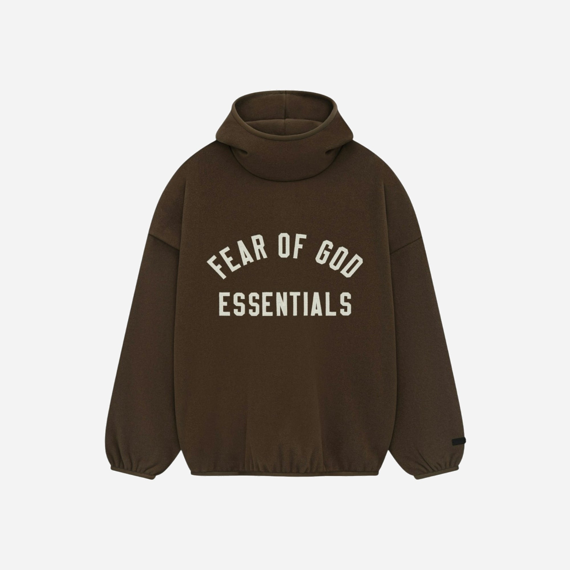 Fear Of God Essentials Brushed Hoodie Brown