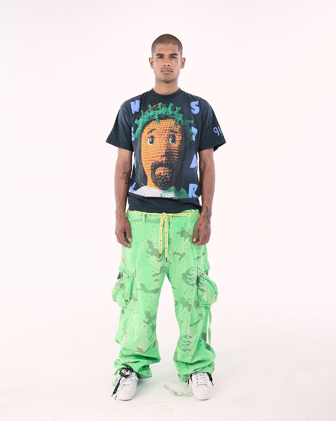 Hellstar Crochet Jesus T-Shirt