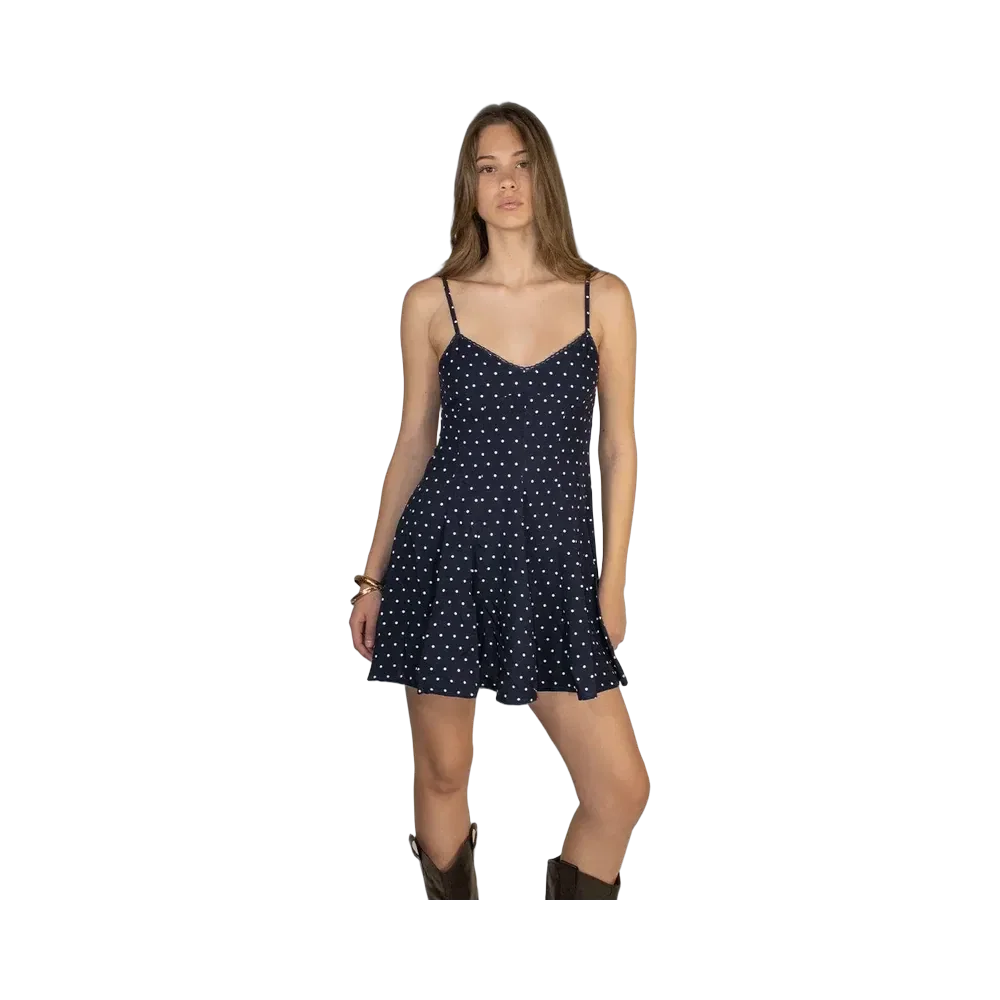 Subdued V-Neck Dress 'Polka Dots'