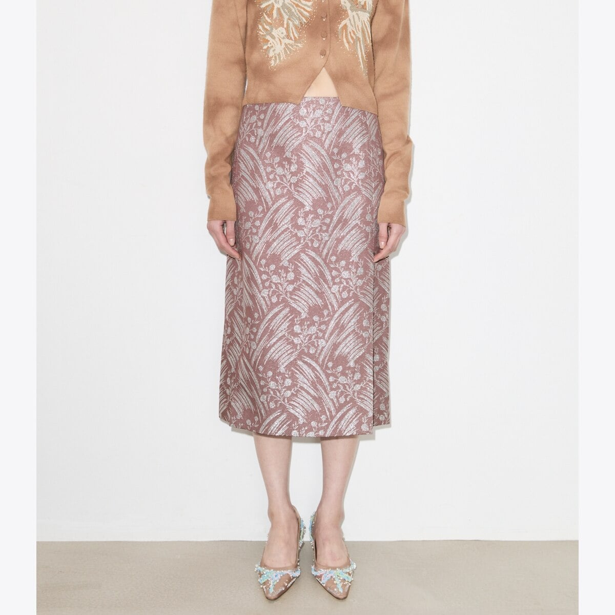 Silk Jacquard Skirt
