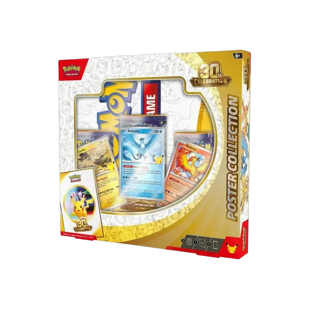 Pokémon 30th Celebration Poster Collection 'Articuno, Zapdos, and Moltres'