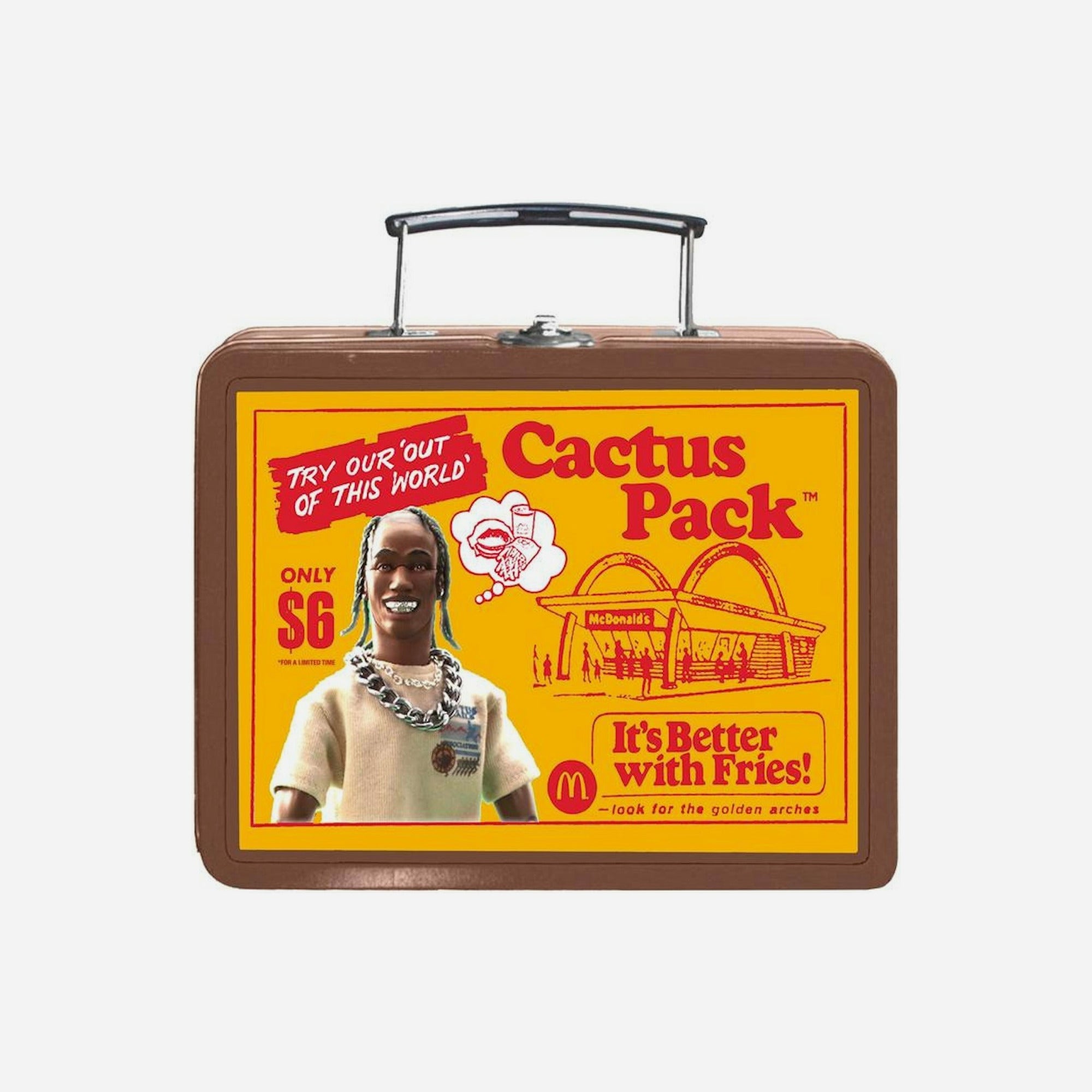 Travis Scott X McDonalds Cactus Pack Vintage Metal Lunchbox Travis Scott X McDonalds Cactus Pack Vintage Metal Lunchbox