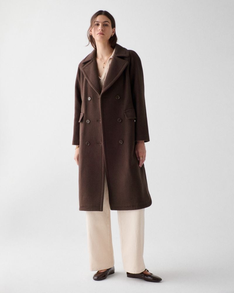 Wool Belted Trench Coat