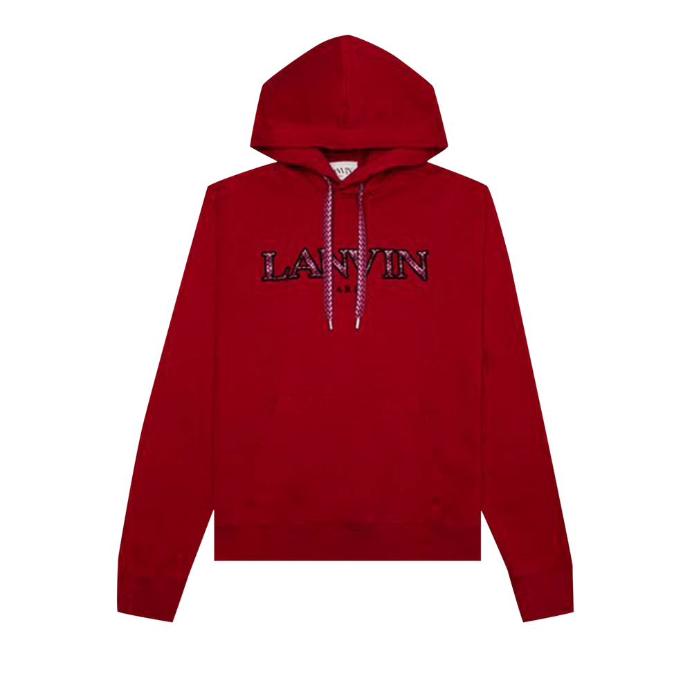 Lanvin Curb Embroidered Hoodie Lipstick